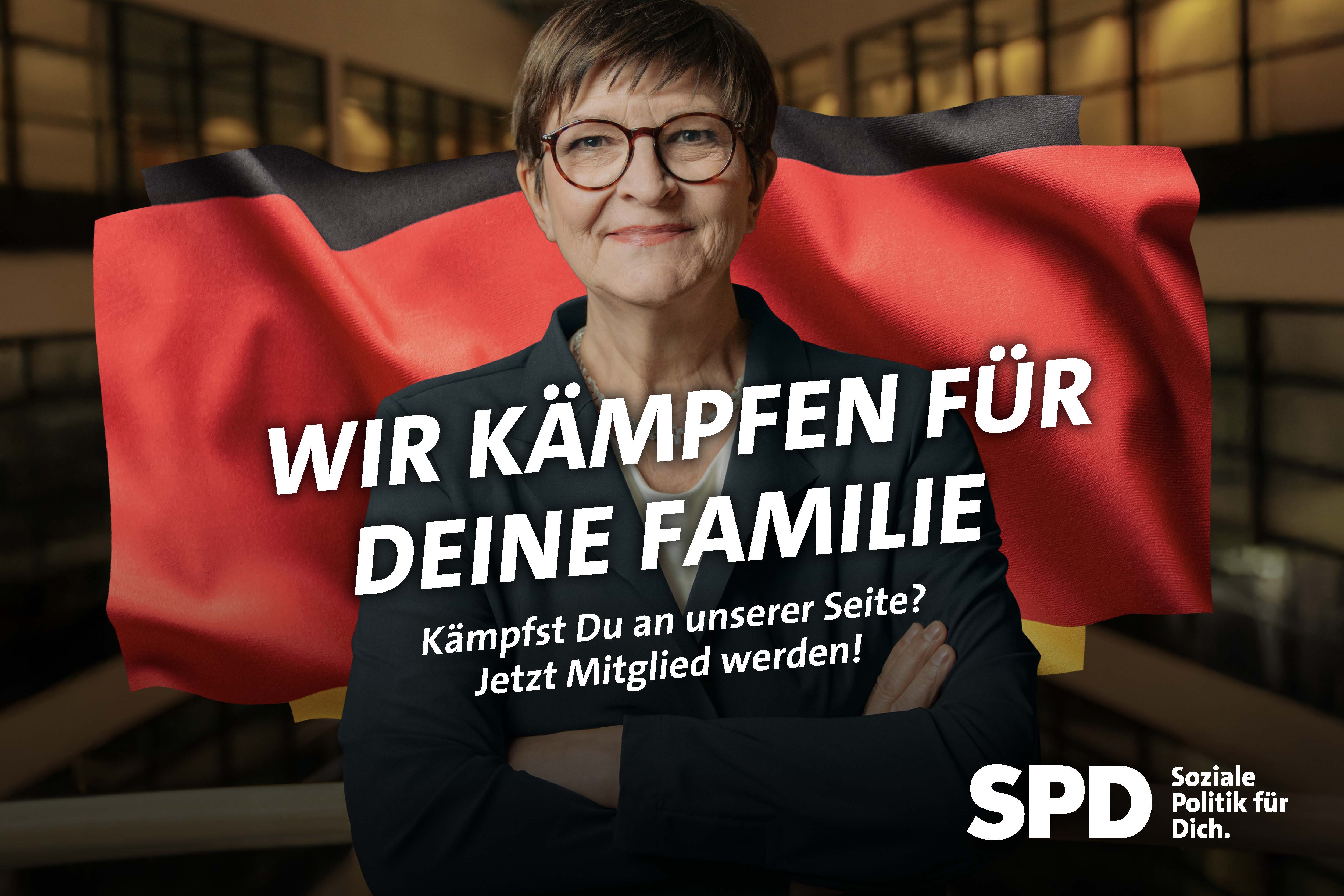 Motiv: Saskia Esken - Wir kämpfen für Dein Familienwohl