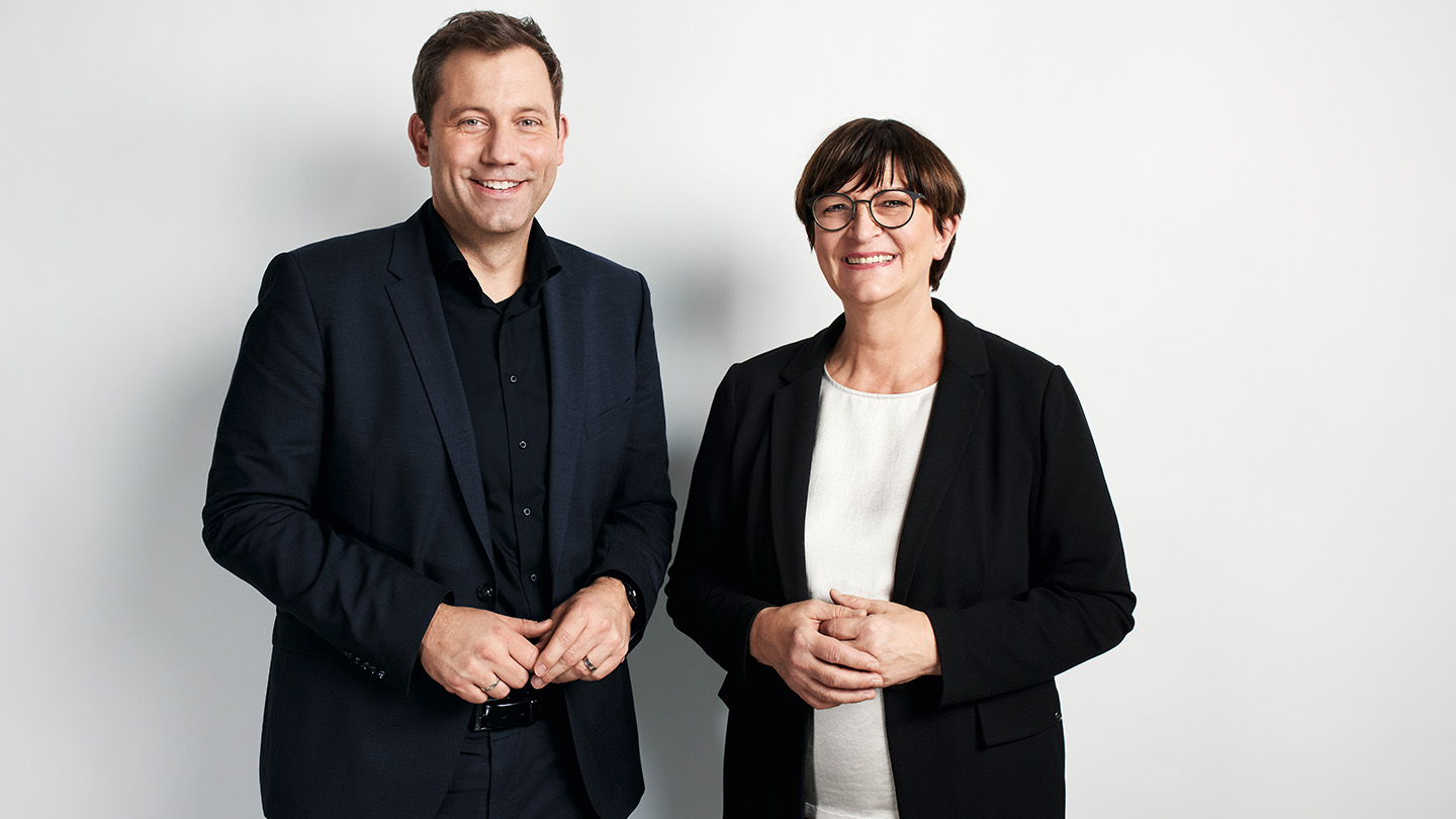 Foto: Lars Klingbeil und Saskia Esken