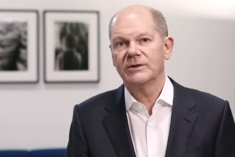 Screenshot: Videoansprache Olaf Scholz